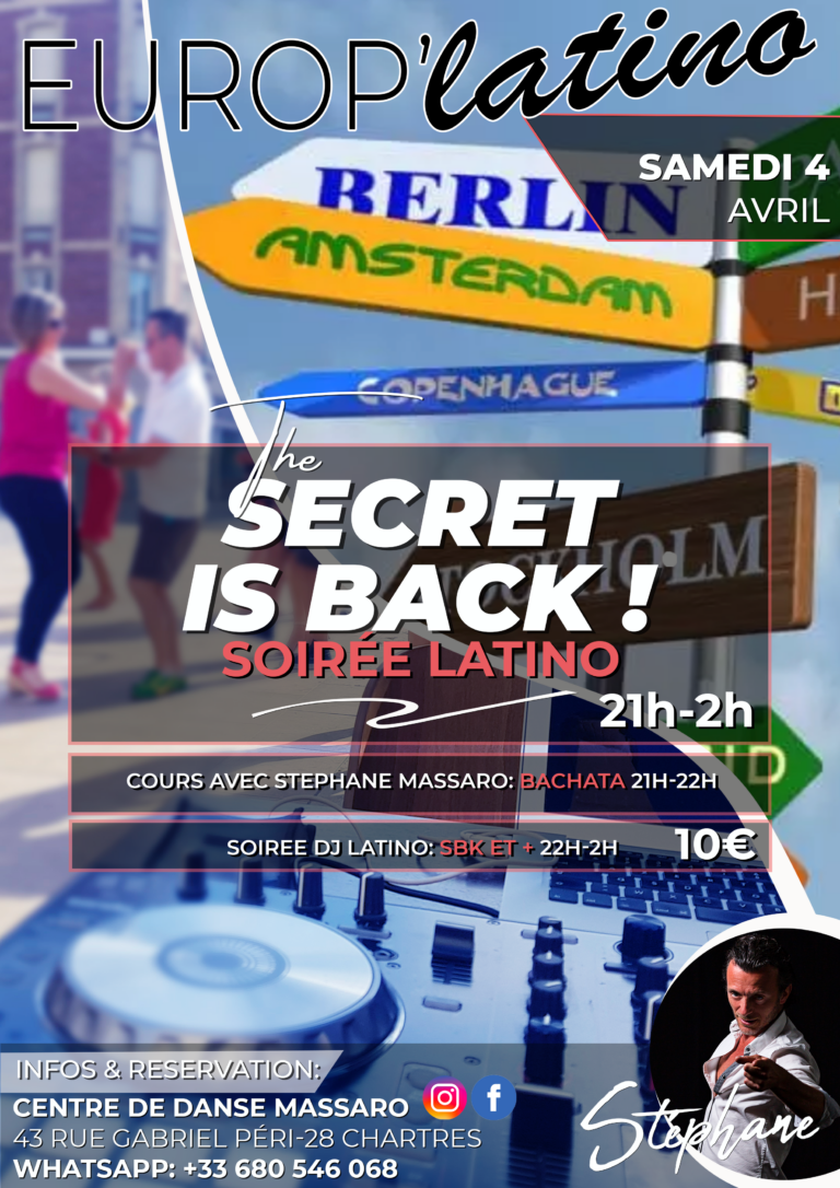 BACK TO SECRET – 4 AVRIL